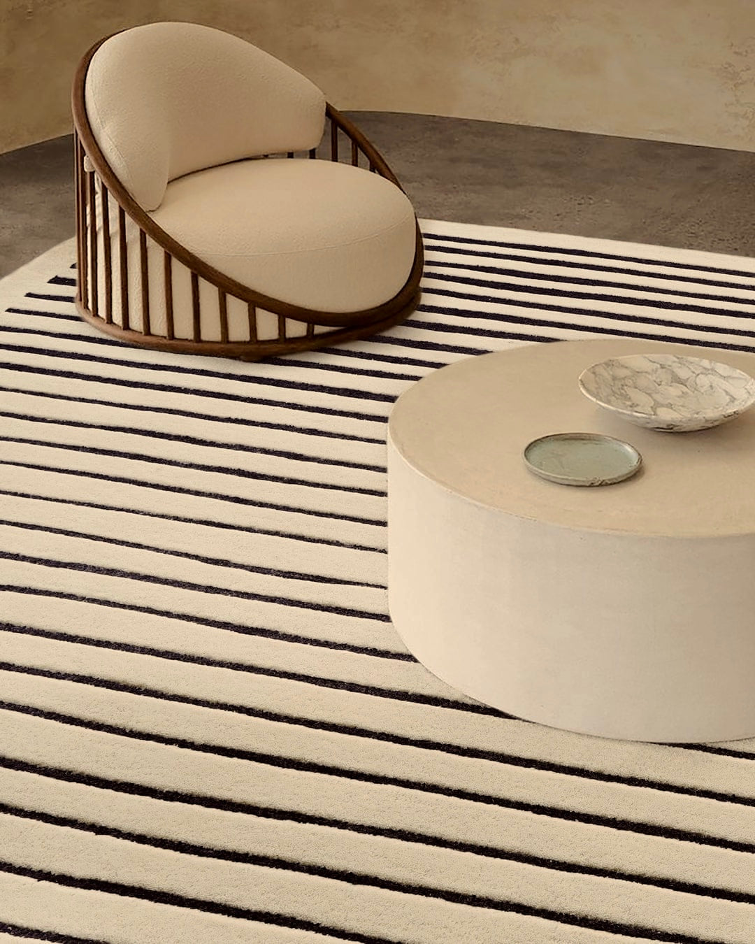 OBLIQUE WOOL RUG