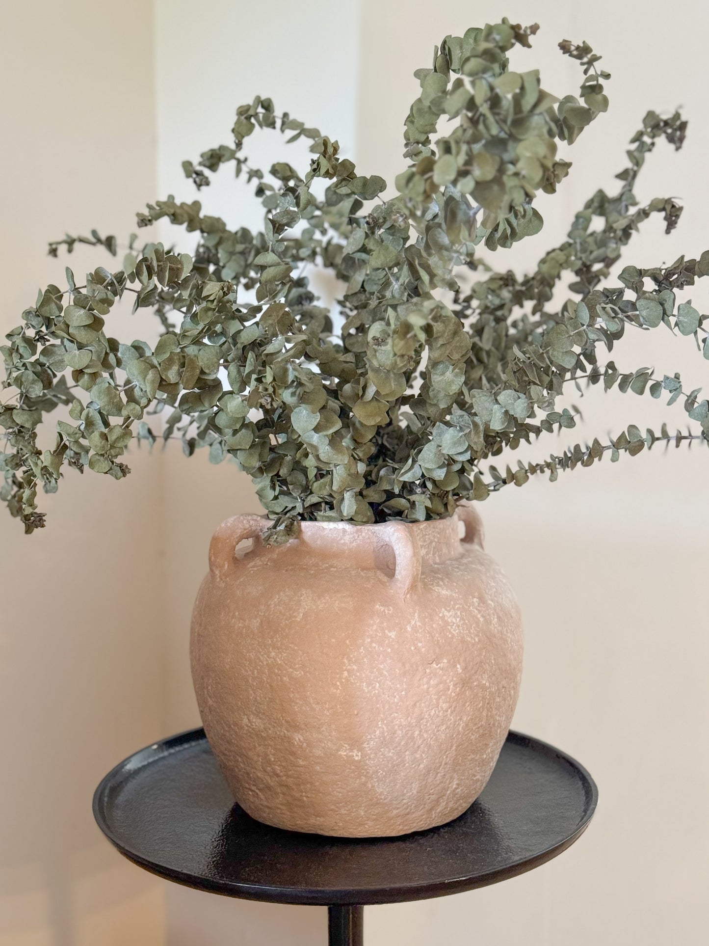 RAPHA BEIGE PAPER MACHE VASE