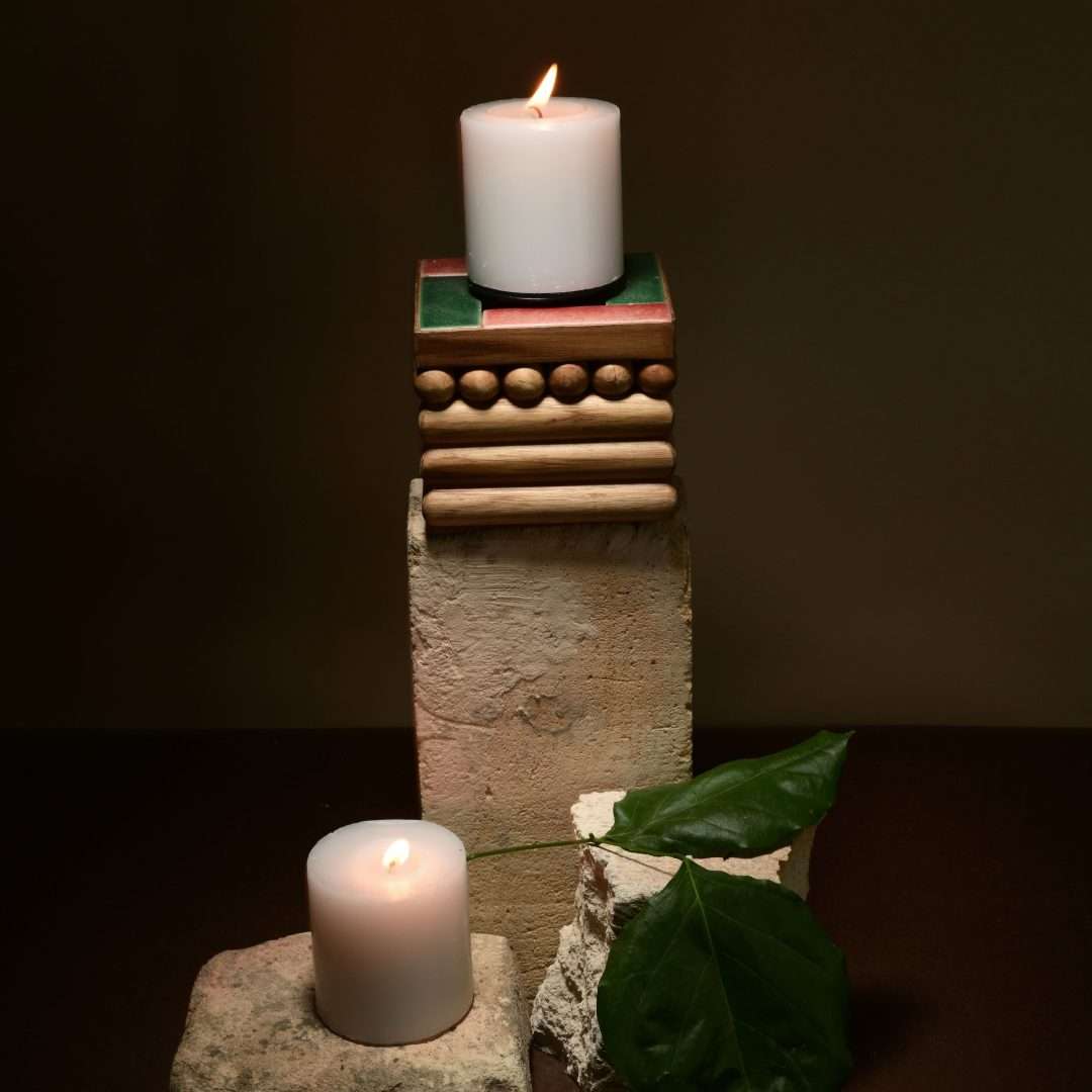 SPANISH ROSE CANDLE HOLDER