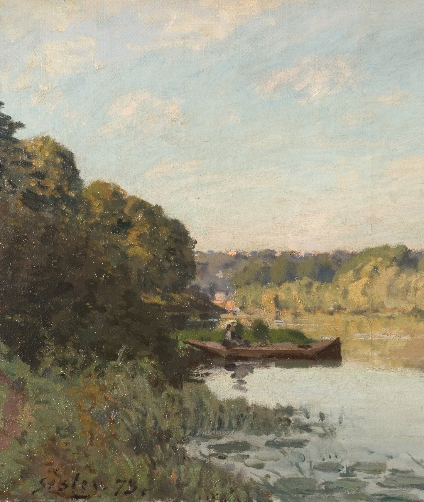 SPRING BY THE RIVER -vintage wall art - ALTROVE