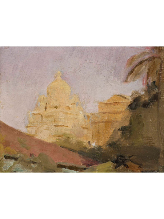 OIL PAINTING TEMPLE ART