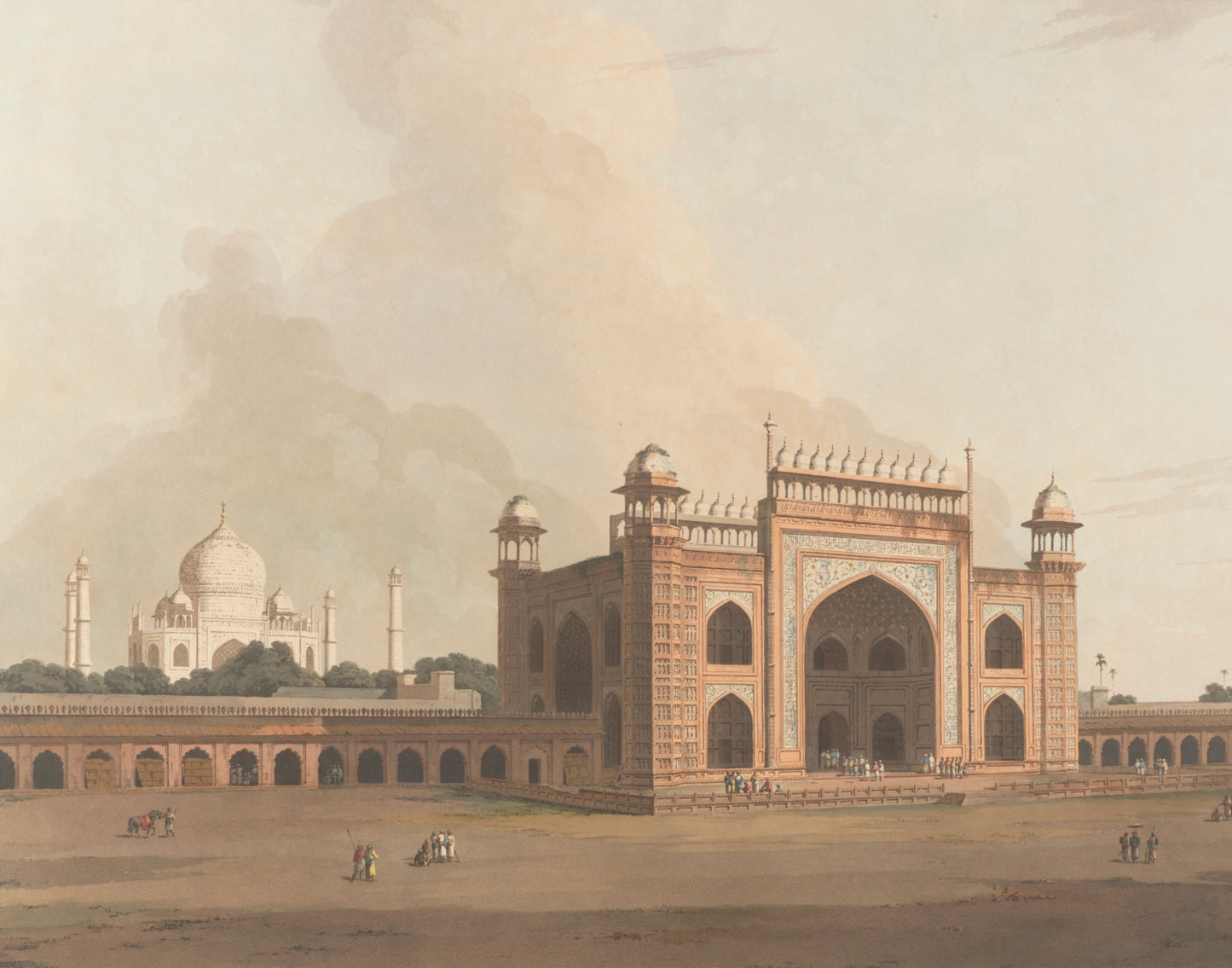 THE TAJ MAHAL AT AGRA