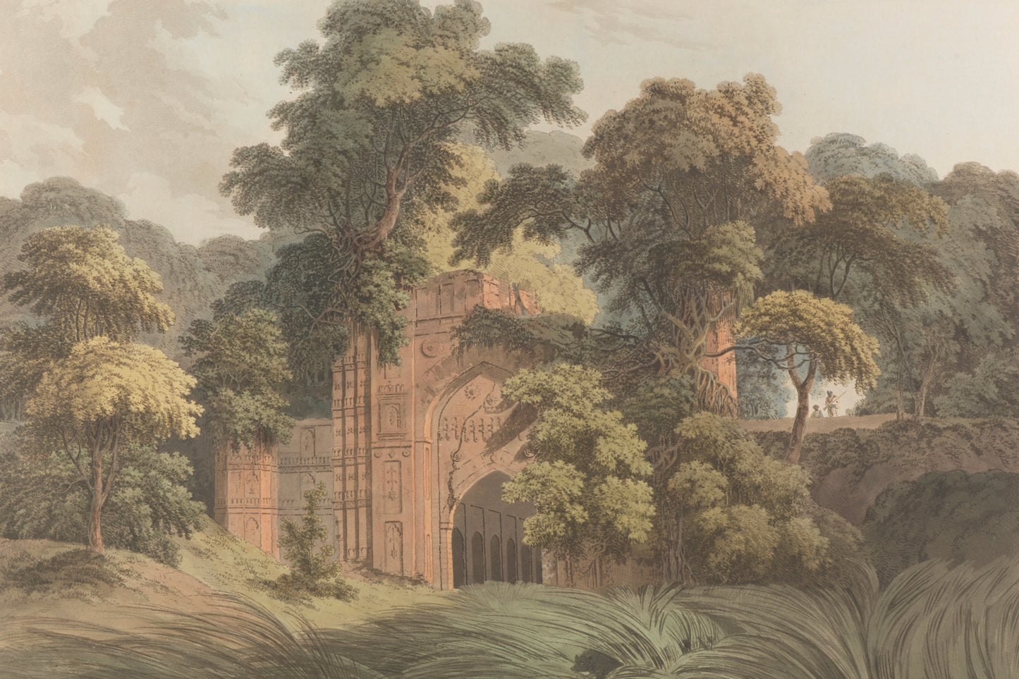 RUINS AT THE ANCIENT CITY OF GAUR- vintage wall art - ALTROVE