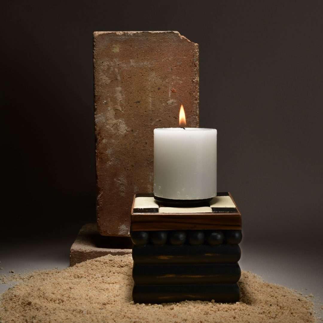 PIANO KEYS CANDLE HOLDER