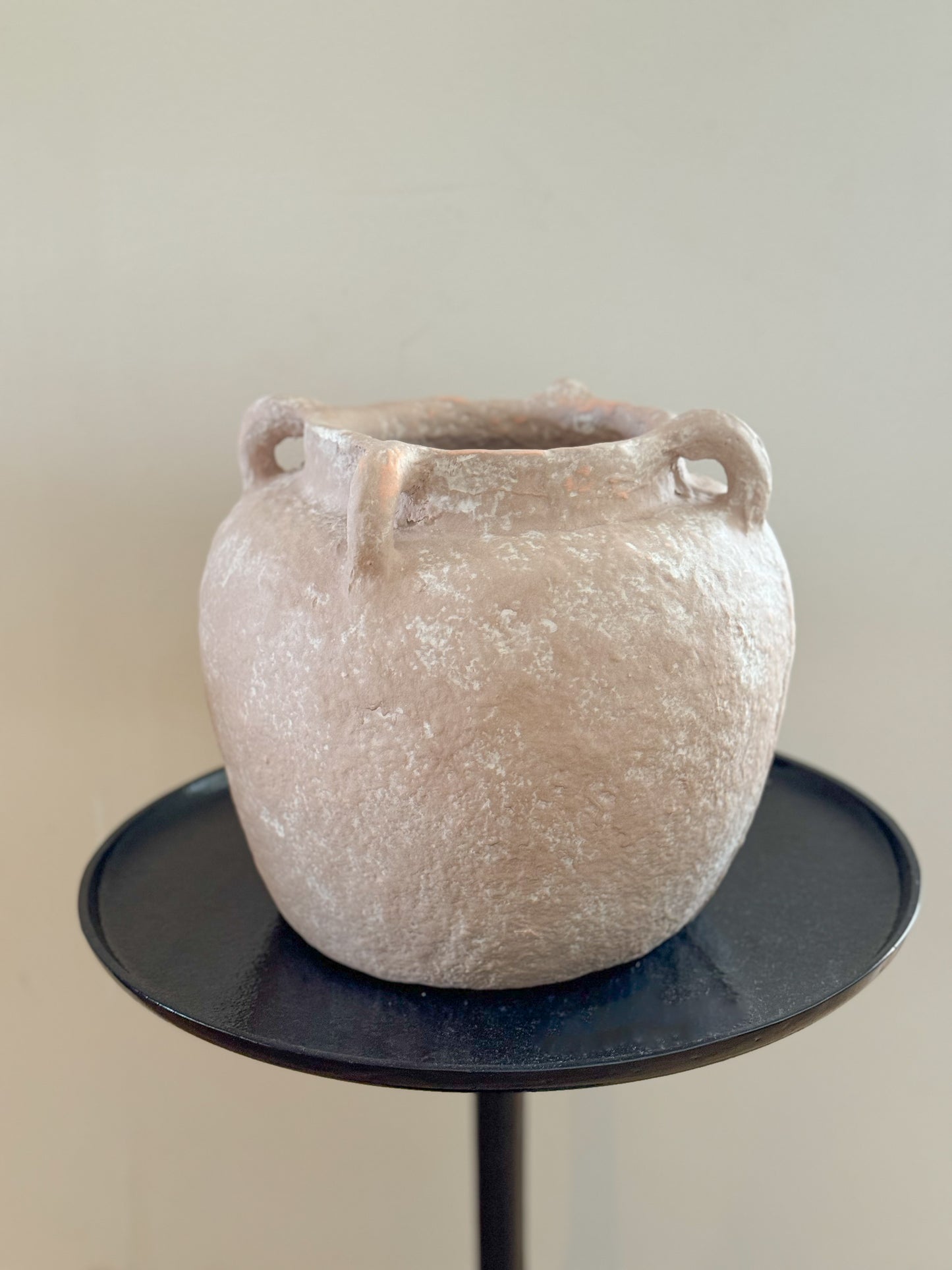 RAPHA BEIGE PAPER MACHE VASE