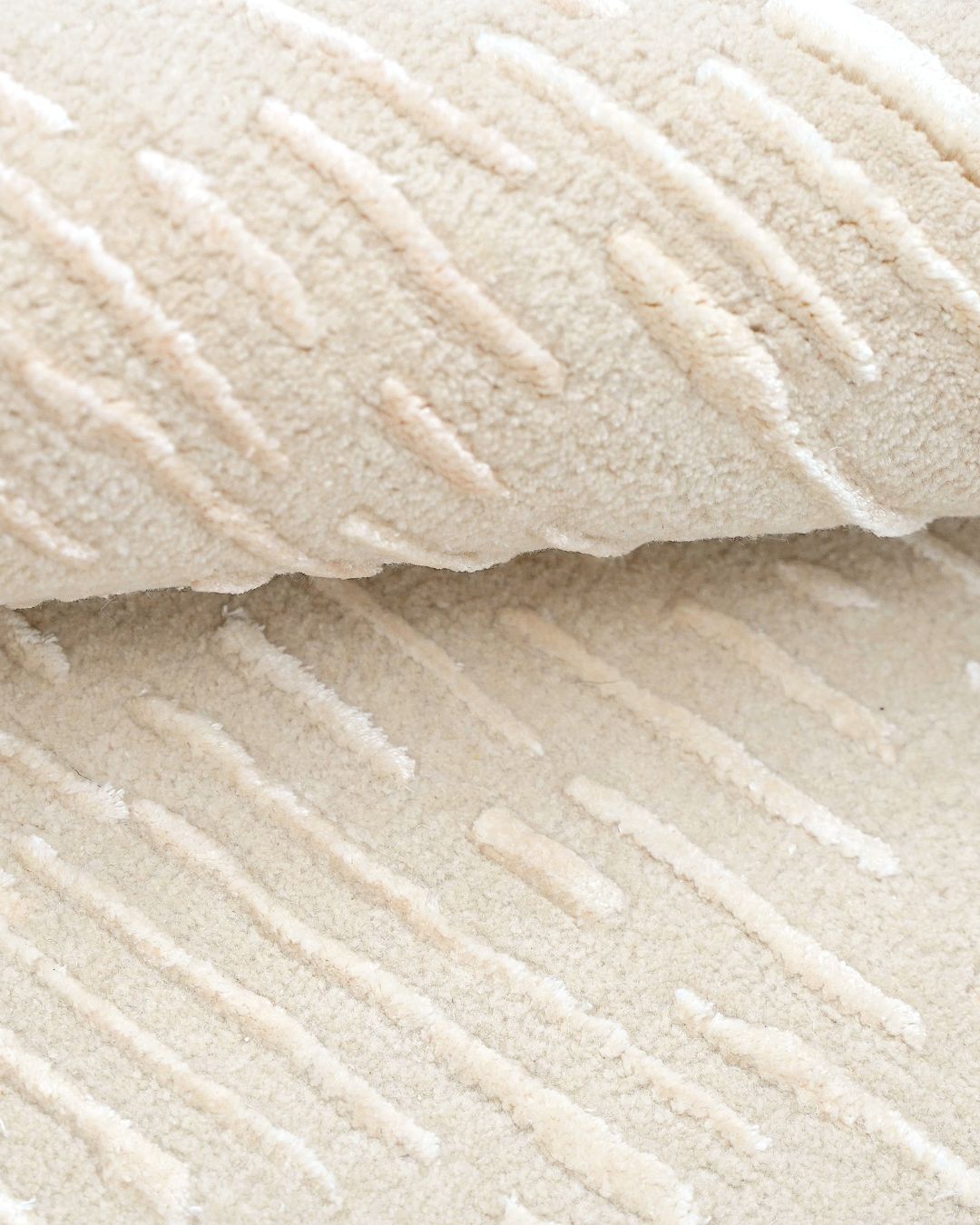 CABELLA WOOL & SILK RUG - FLAX