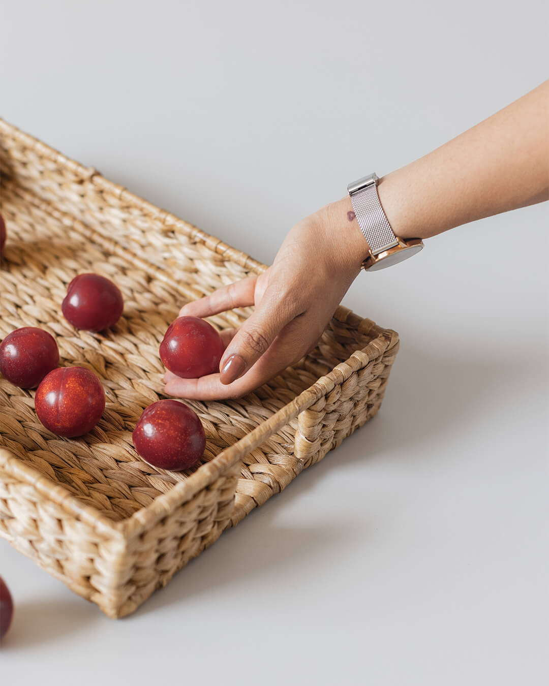 wicker serving tray online