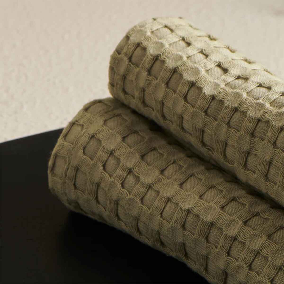 WAFFLE COTTON FACE TOWEL