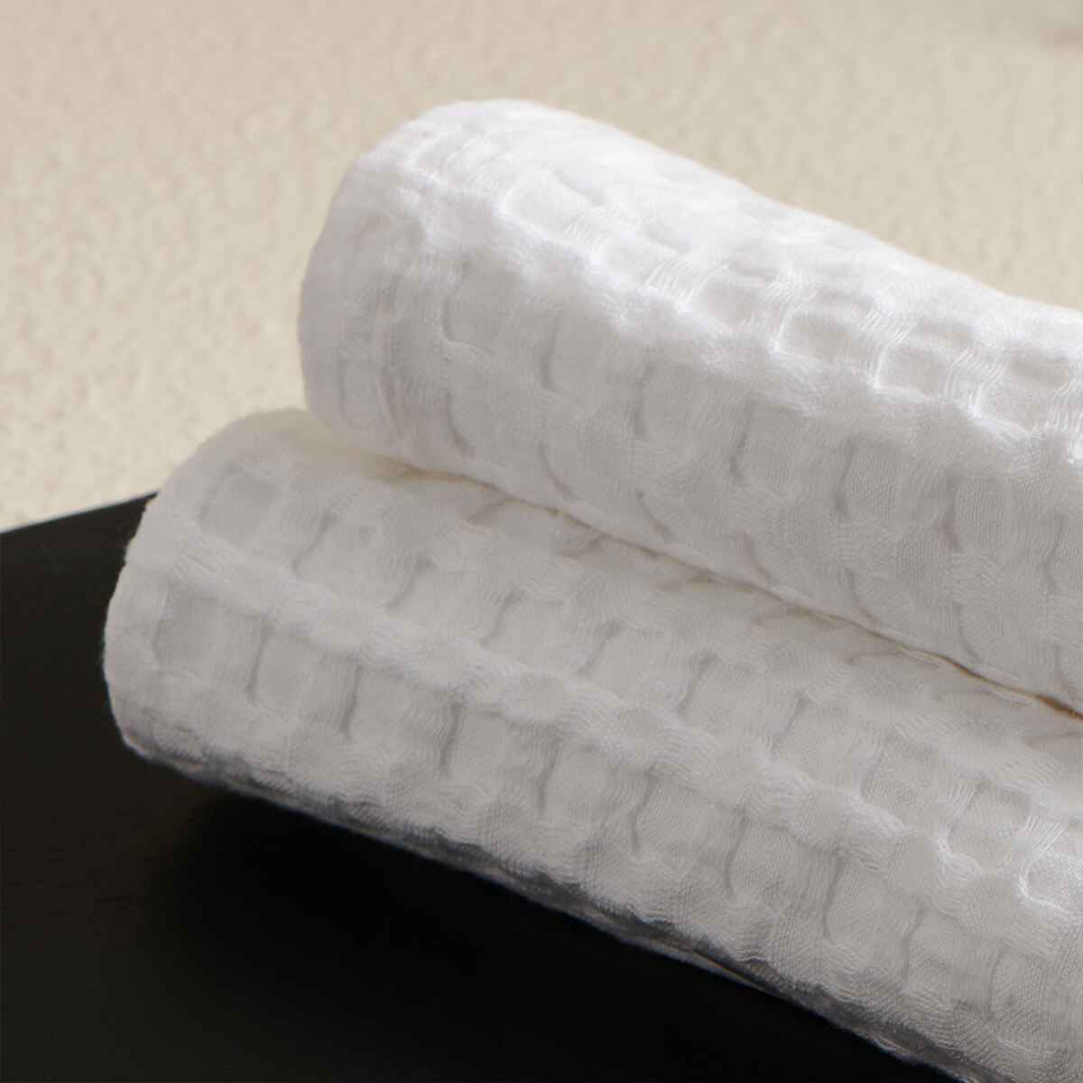 WAFFLE COTTON FACE TOWEL