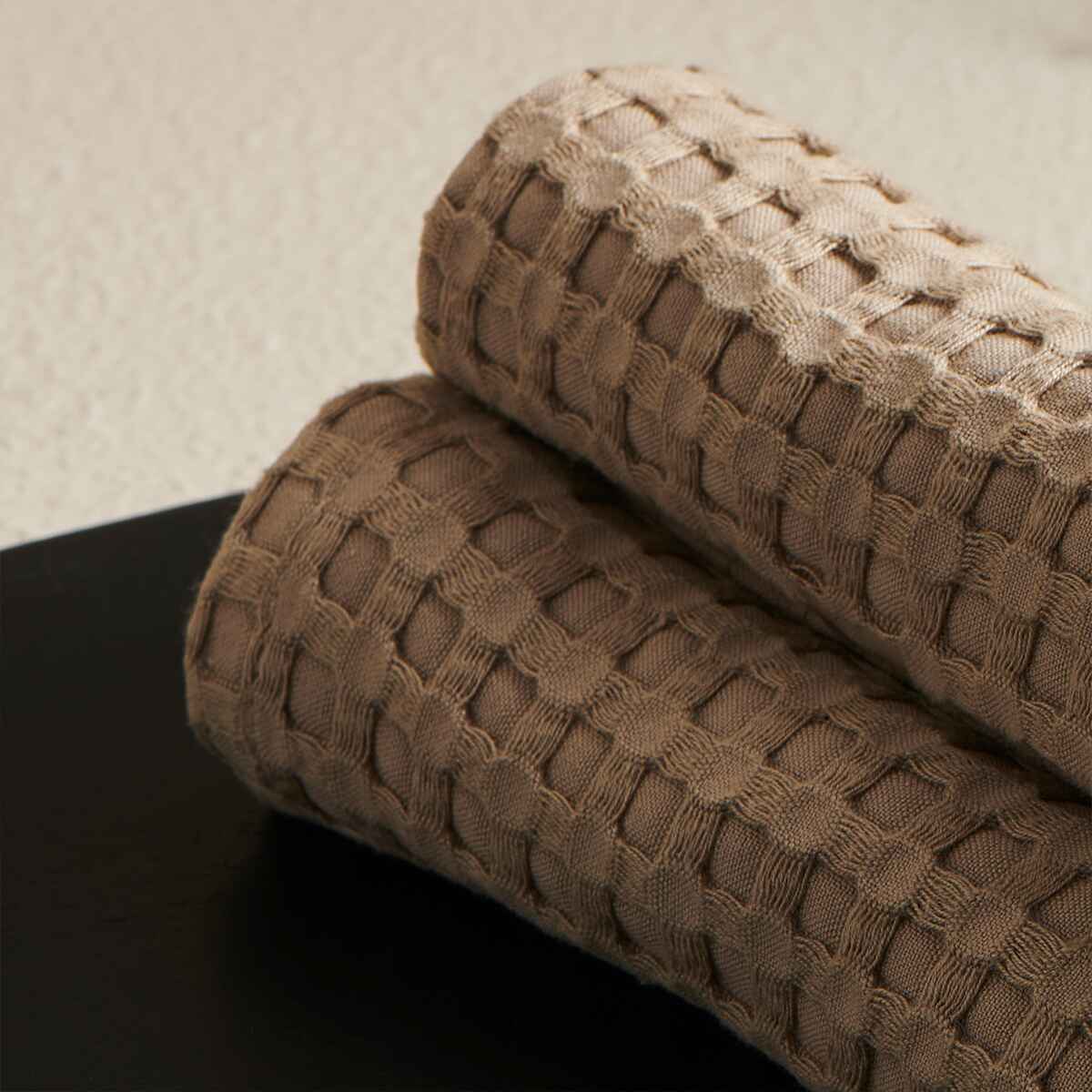WAFFLE COTTON FACE TOWEL