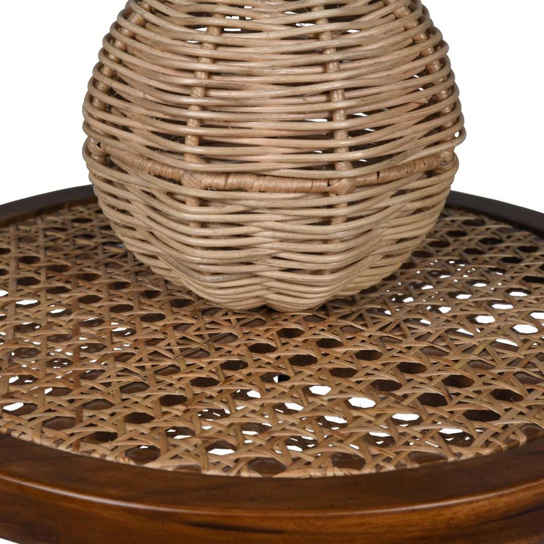 SATOI TEAK CANE PENDANT LAMP