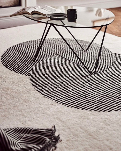 CLIQUE WOOL RUG - BONE WHITE