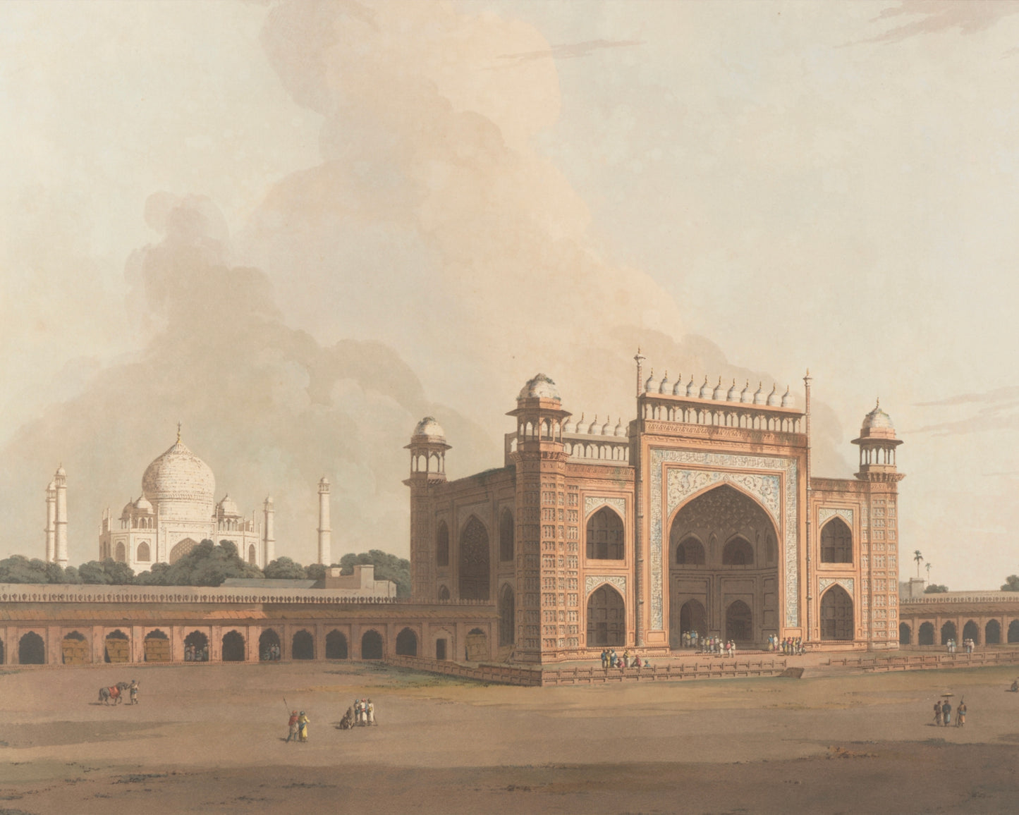 THE TAJ MAHAL AT AGRA