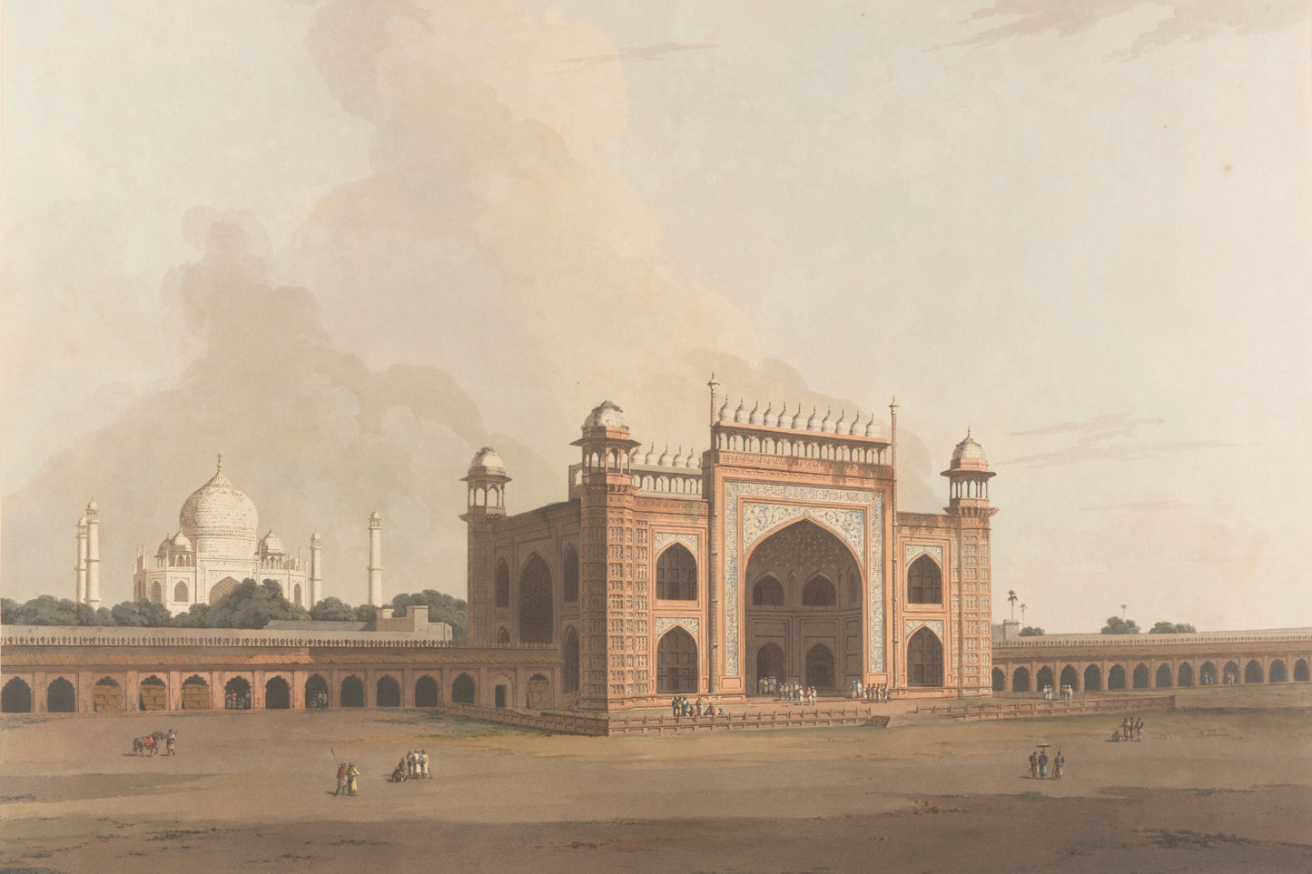 THE TAJ MAHAL AT AGRA