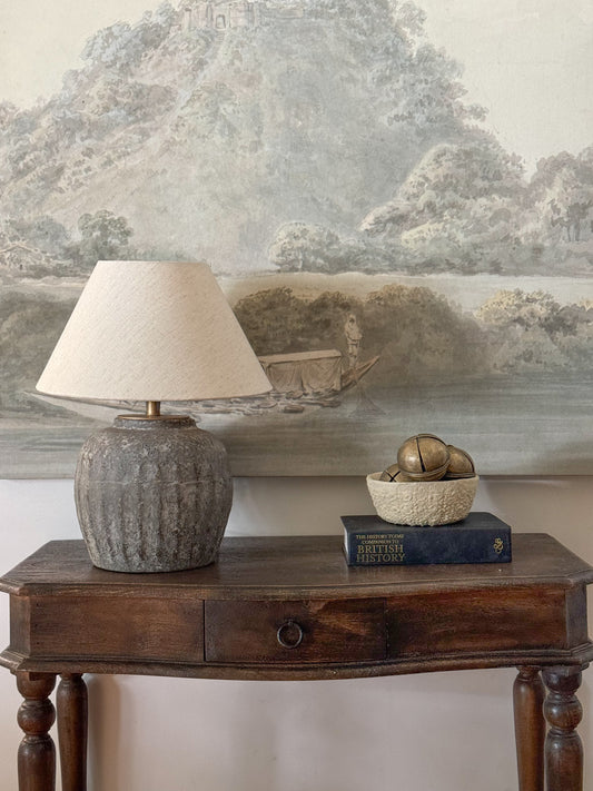 CIRO PAPER MACHE TABLE LAMP