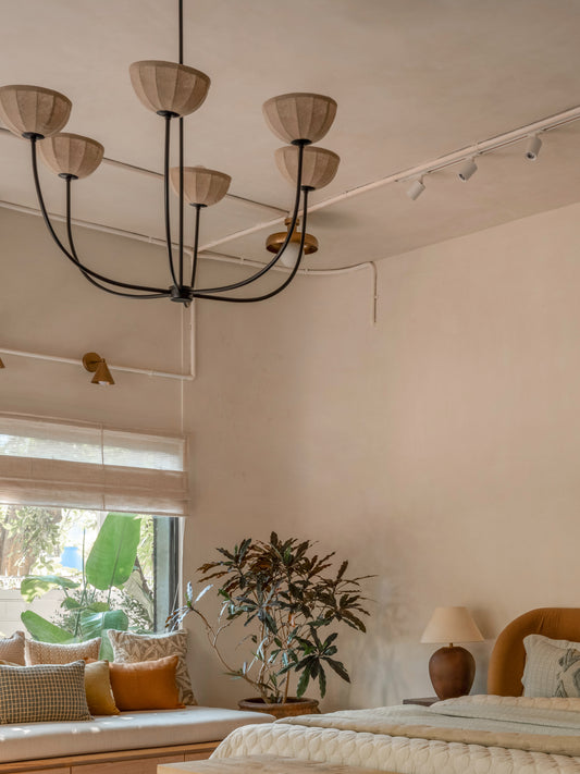 SIX ARM CHANDELIER
