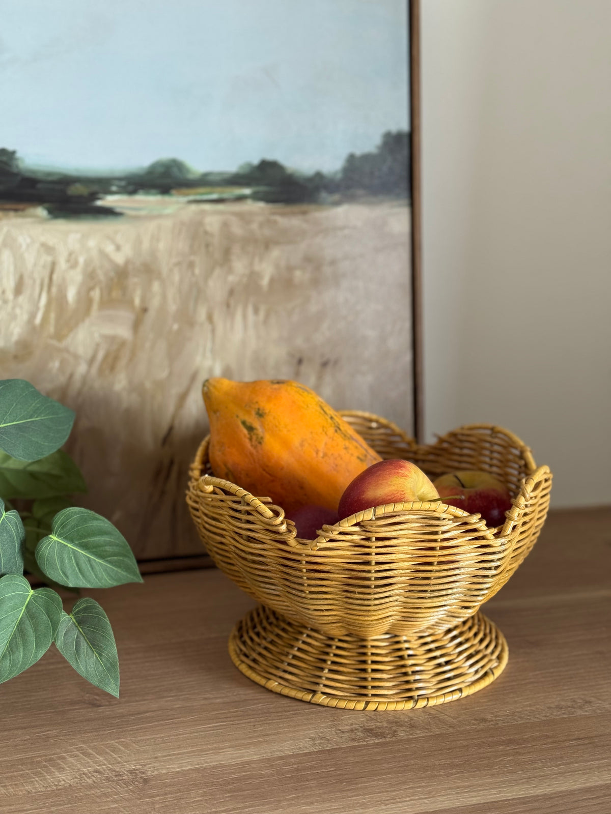 ORION RATTAN FRUIT BOWL