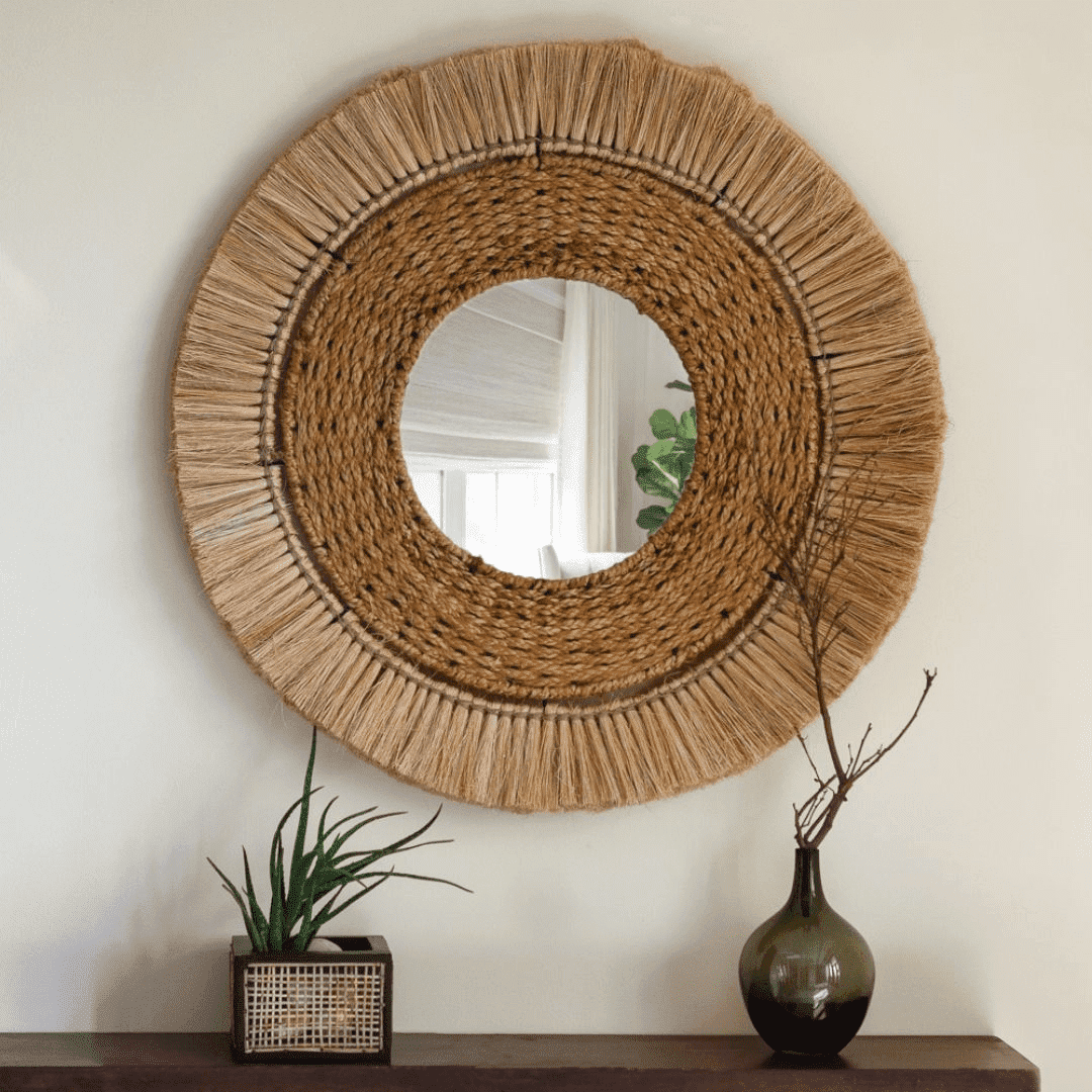 BOHEME JUTE MOONJH GRASS MIRROR