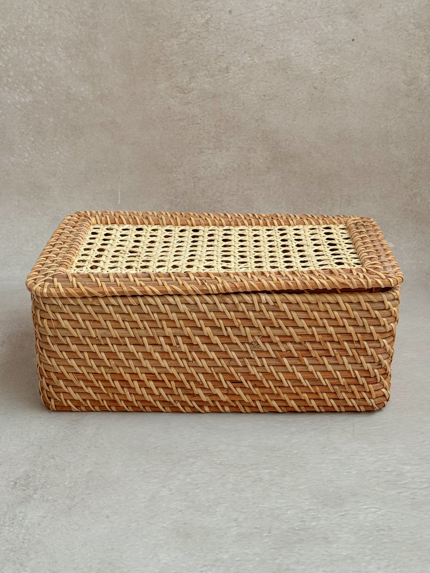 Cane and Rattan Trinket Box