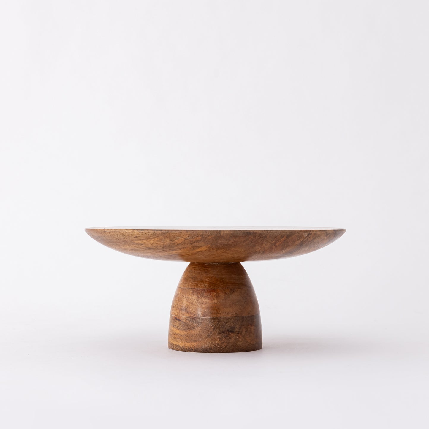 ROUND WOODEN CAKE STAND