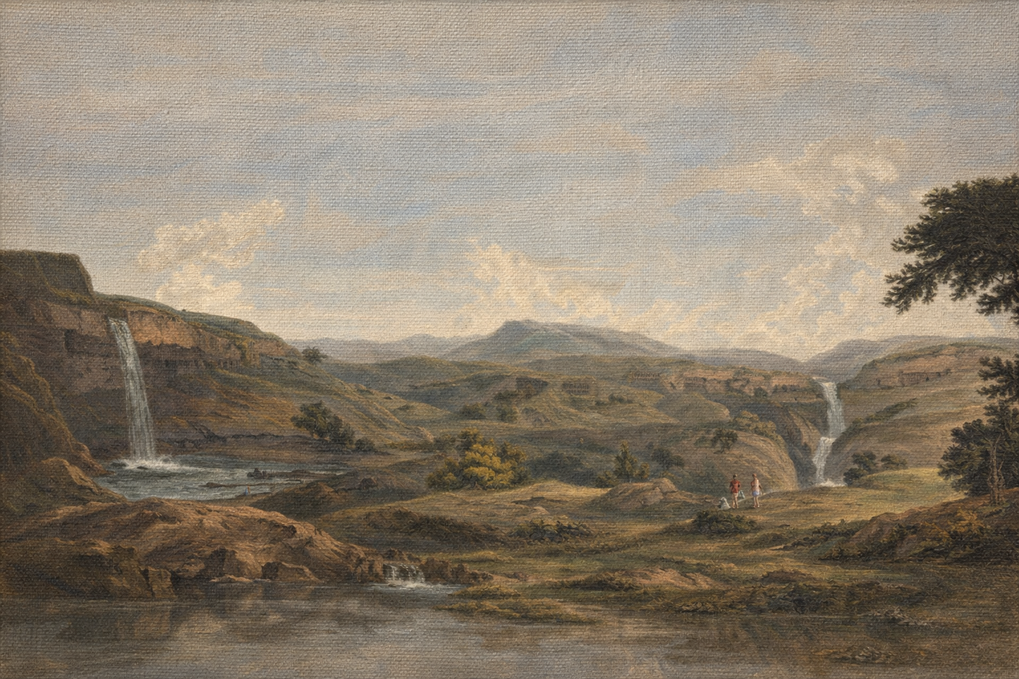 VALLEYS IN MONSOON VINTAGE ART