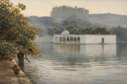 VINTAGE UDAIPUR ART - vintage wall art - ALTROVE