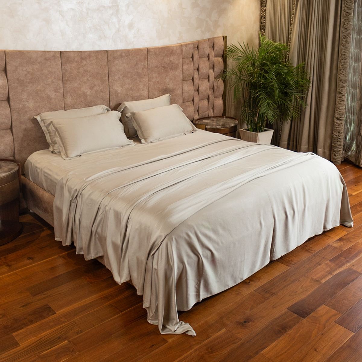 GREIGE BAMBOO BEDSHEET SET