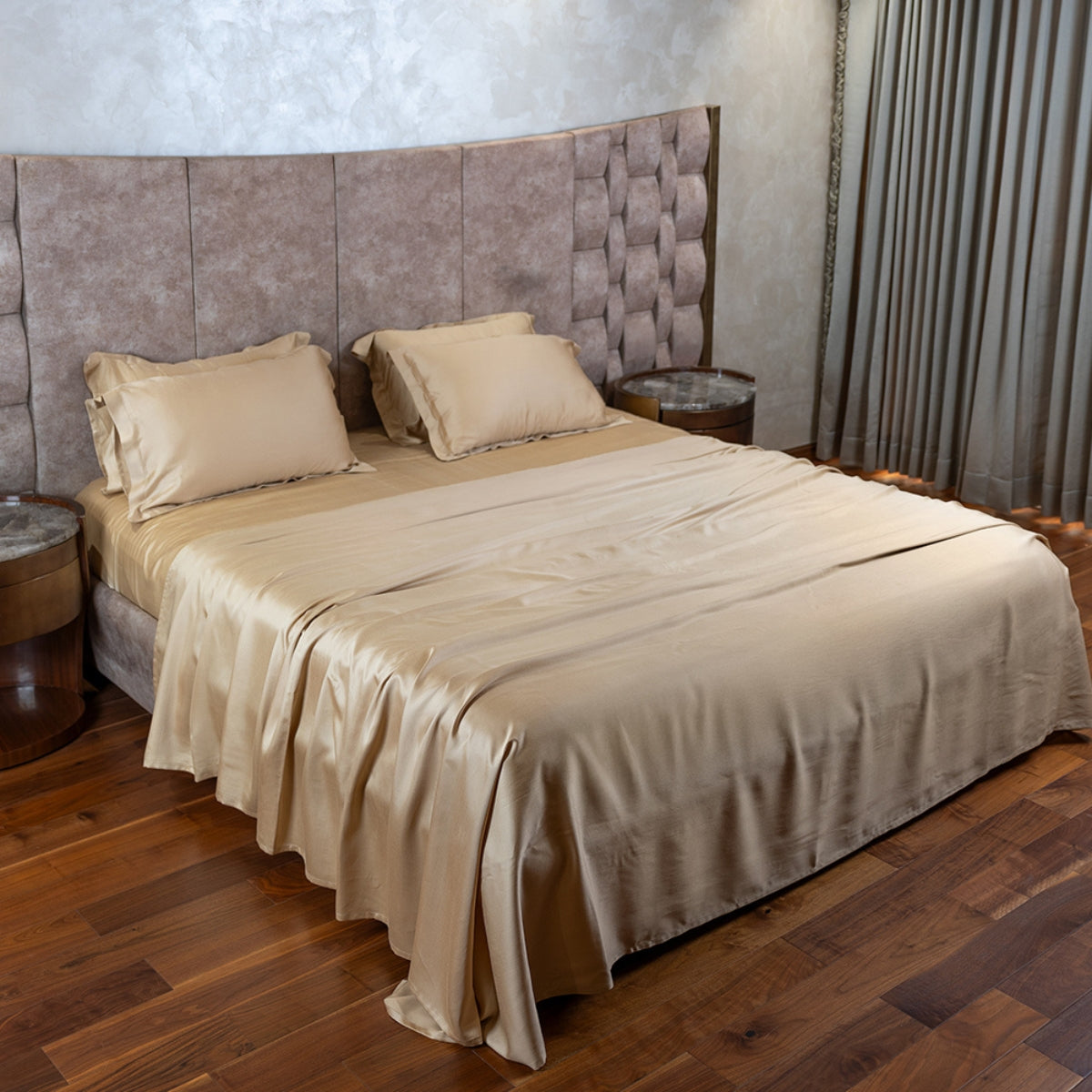 BEIGE BAMBOO BEDSHEET SET
