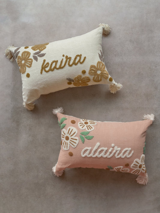 FLORAL NAME CUSHION