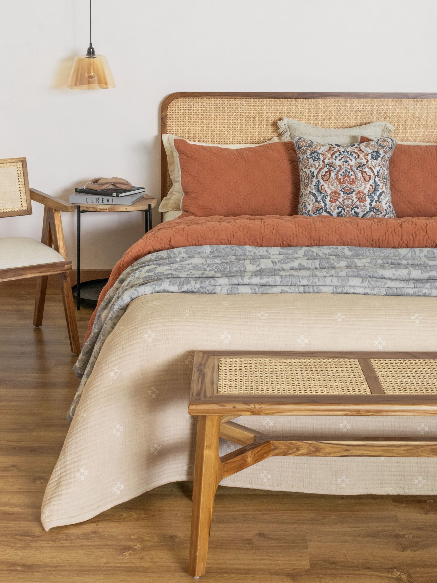 THEO QUILTED REVERSIBLE BEDDING