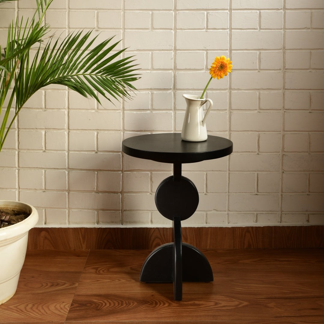ASYMMETRICAL SIDE TABLE