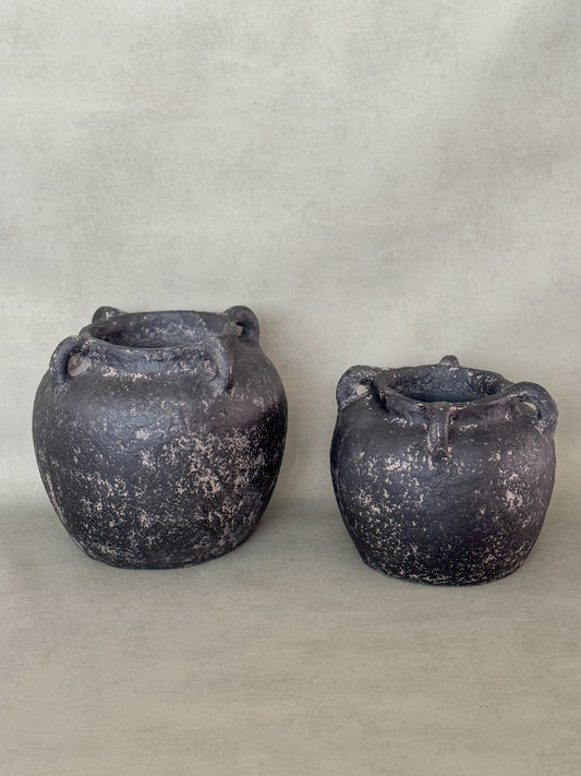 RAPHA BLACK PAPER MACHE VASE