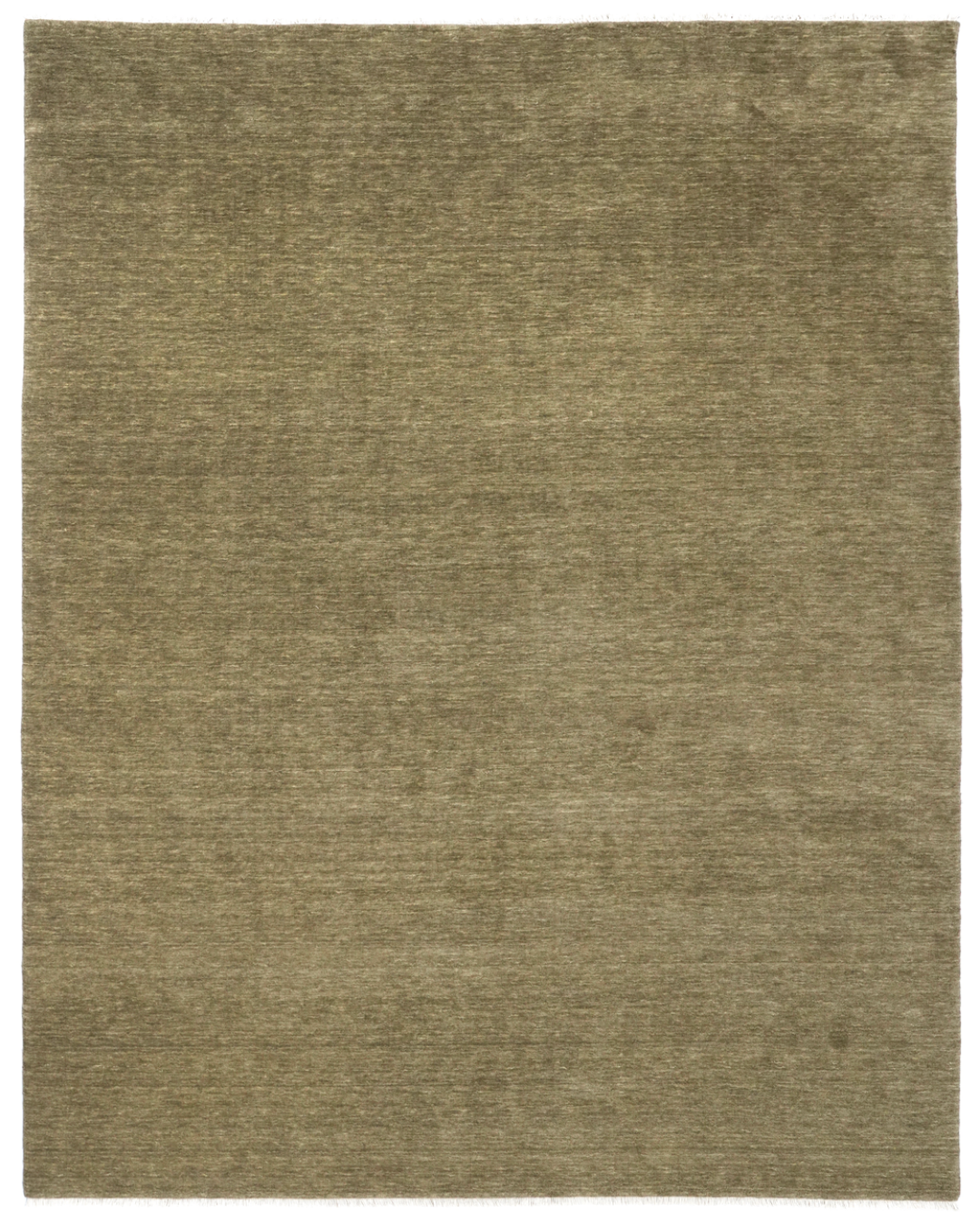 Solid beige rug with a subtle pattern on a white background