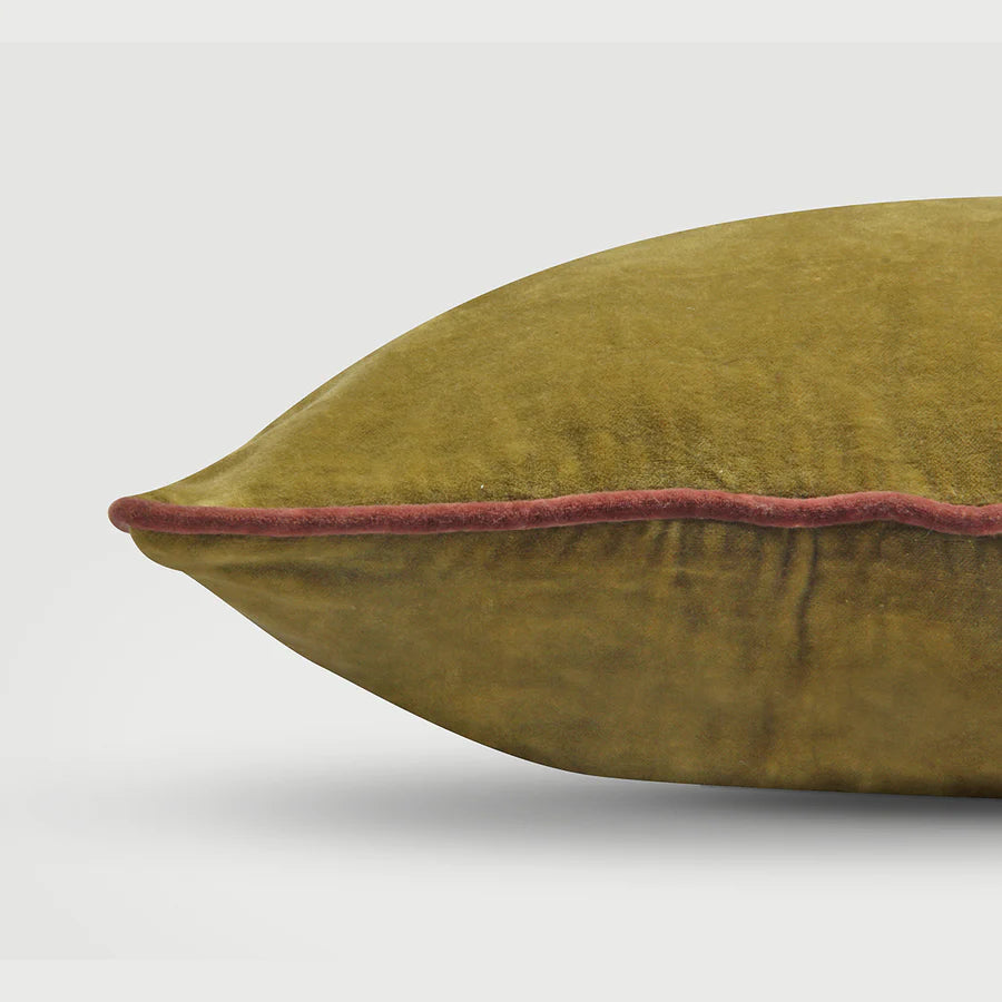 GLOW OLIVE GREEN CUSHION COVER