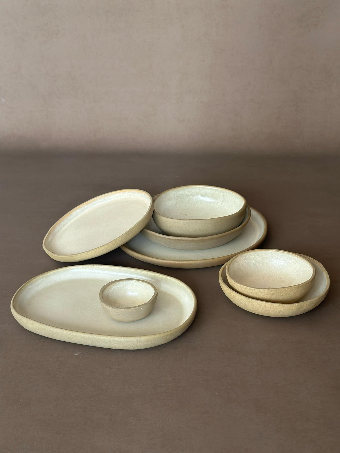 PEBBLE SET- TEXTURED WHITE