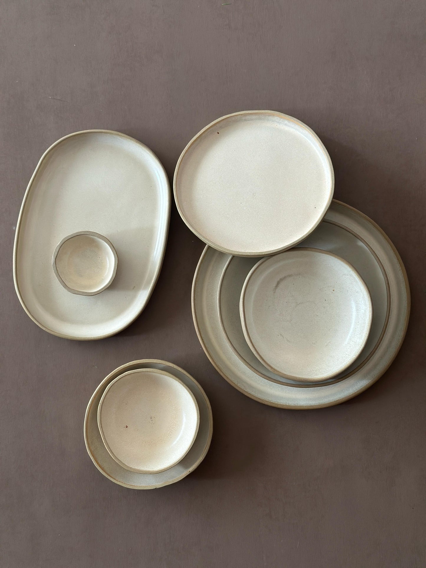 PEBBLE SET- TEXTURED WHITE