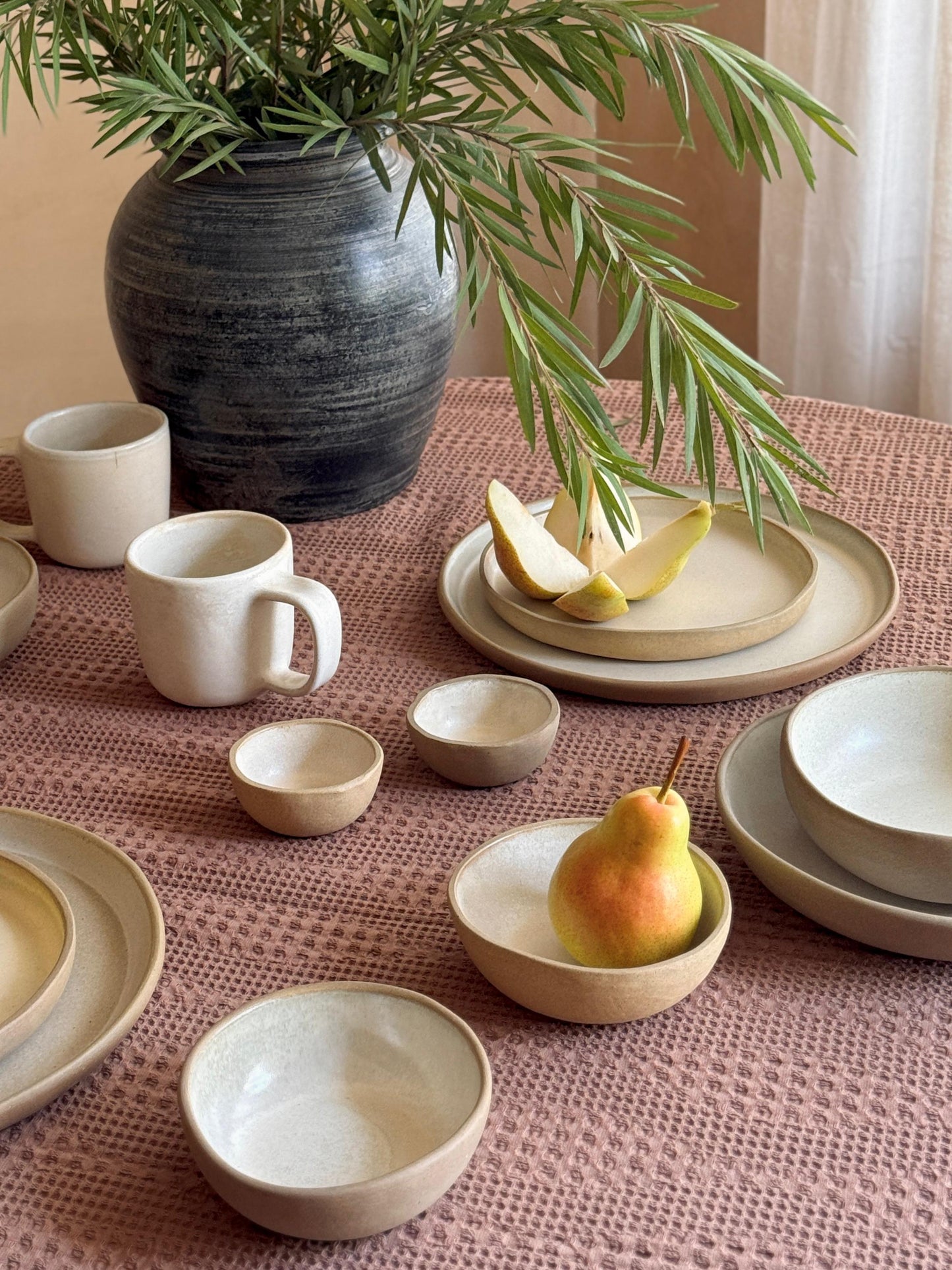 PEBBLE SET- TEXTURED WHITE