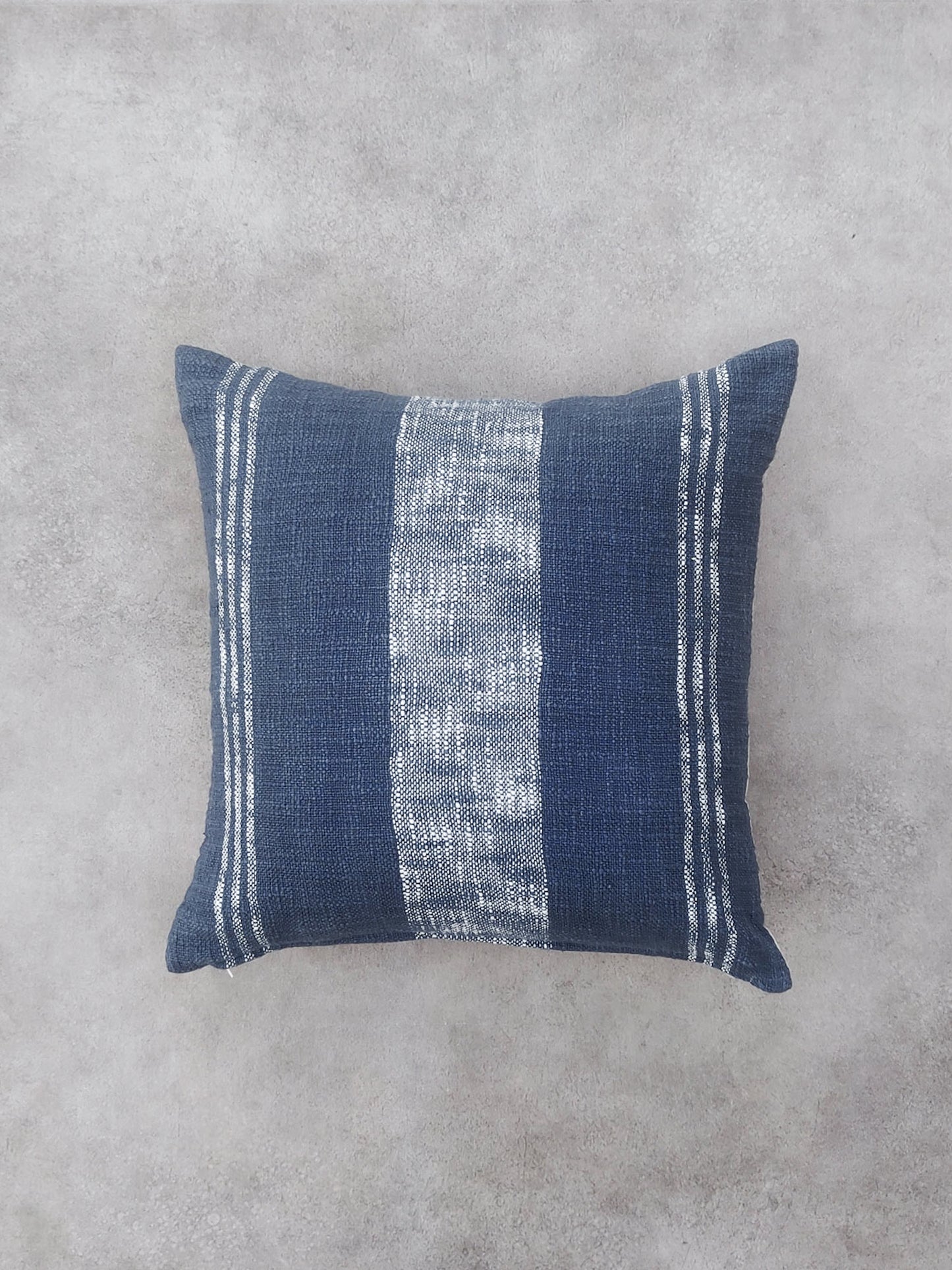 Blue Striped Cushion Cover