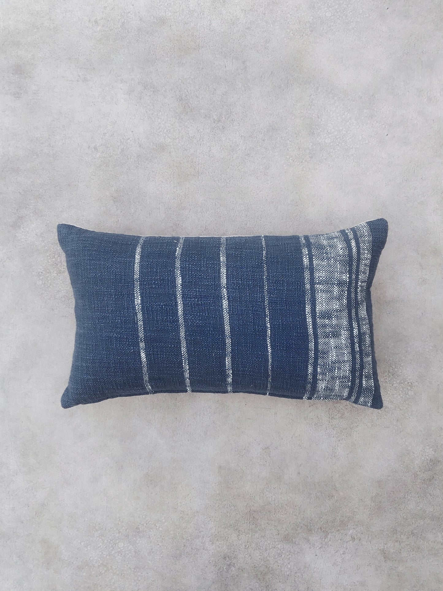 Rectangle Striped Blue Cushion COver