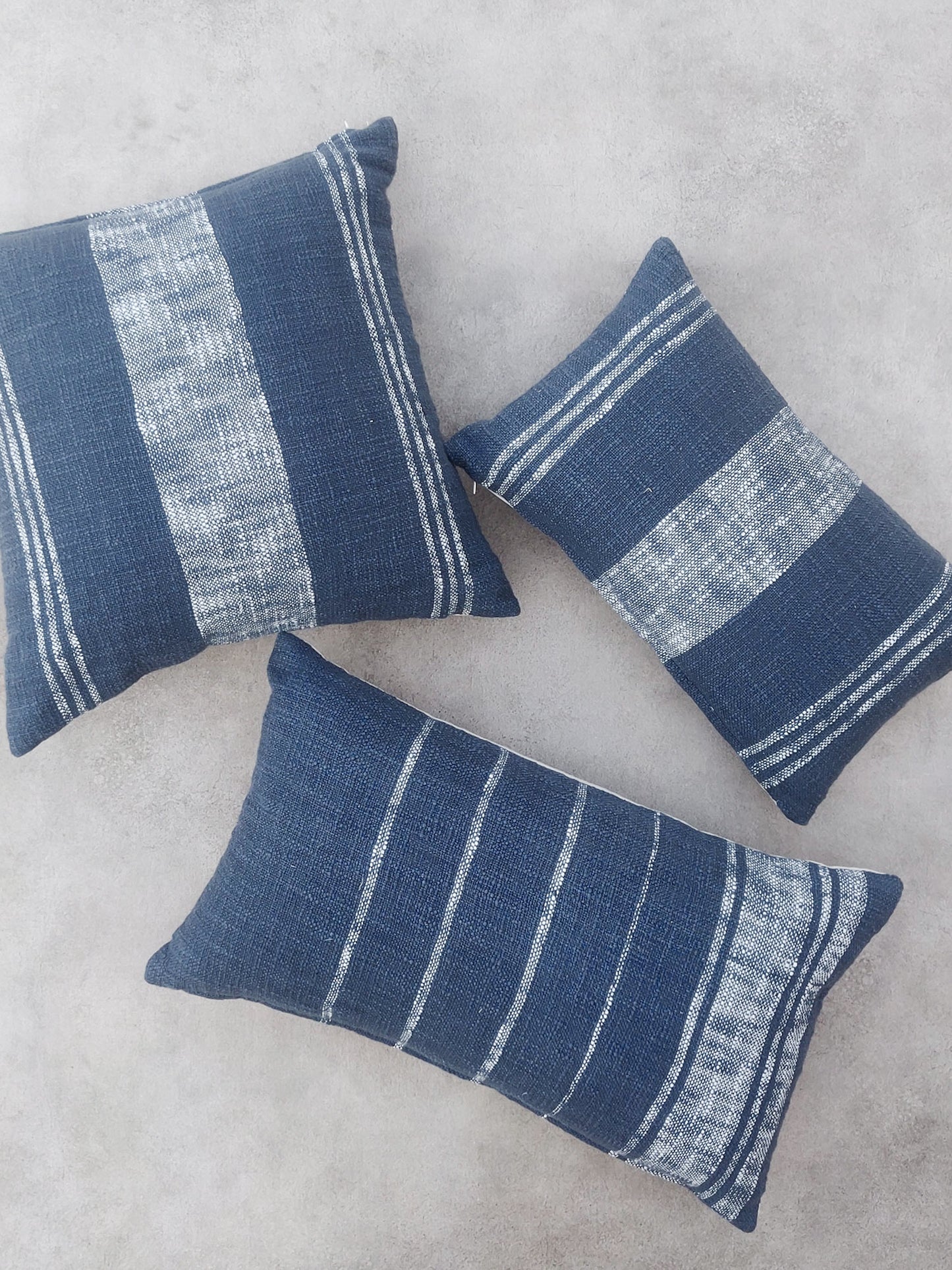 Square and Rectangle Cushion Cover Blue