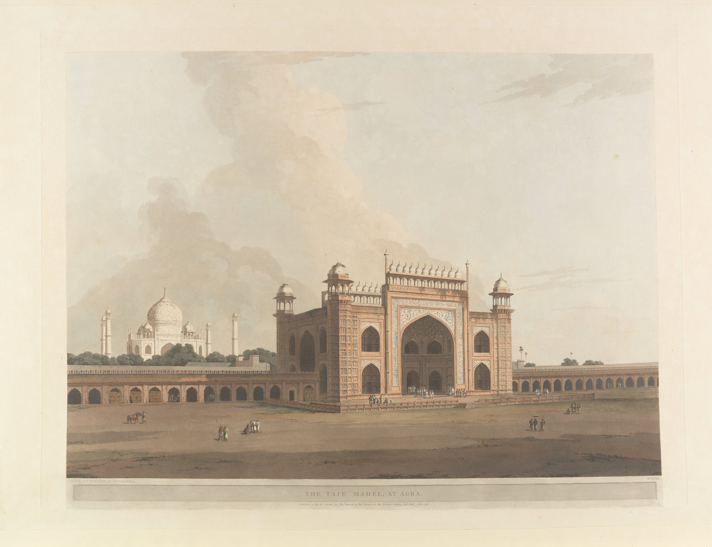 THE TAJ MAHAL AT AGRA