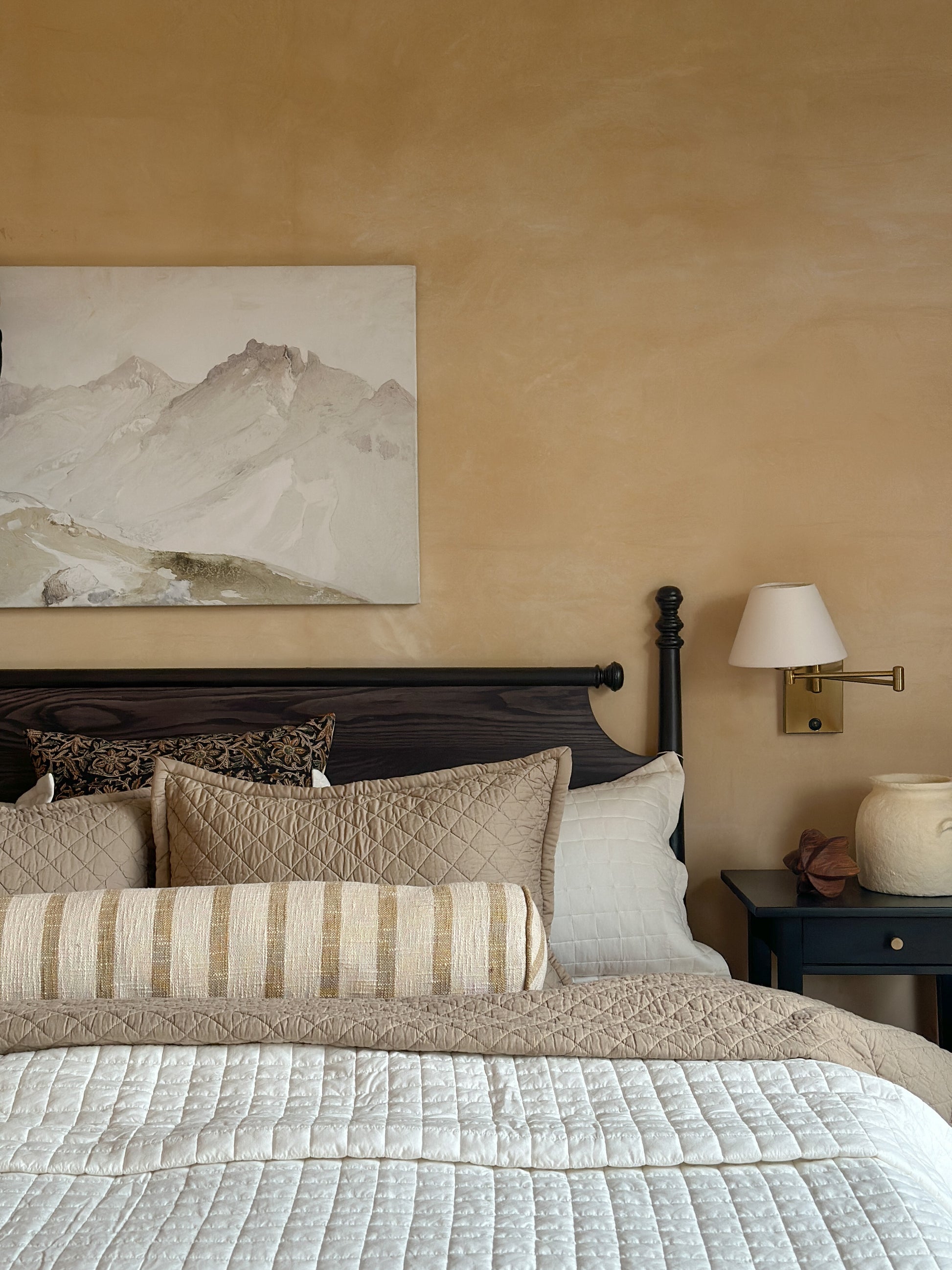 Pillows and cushions for bed