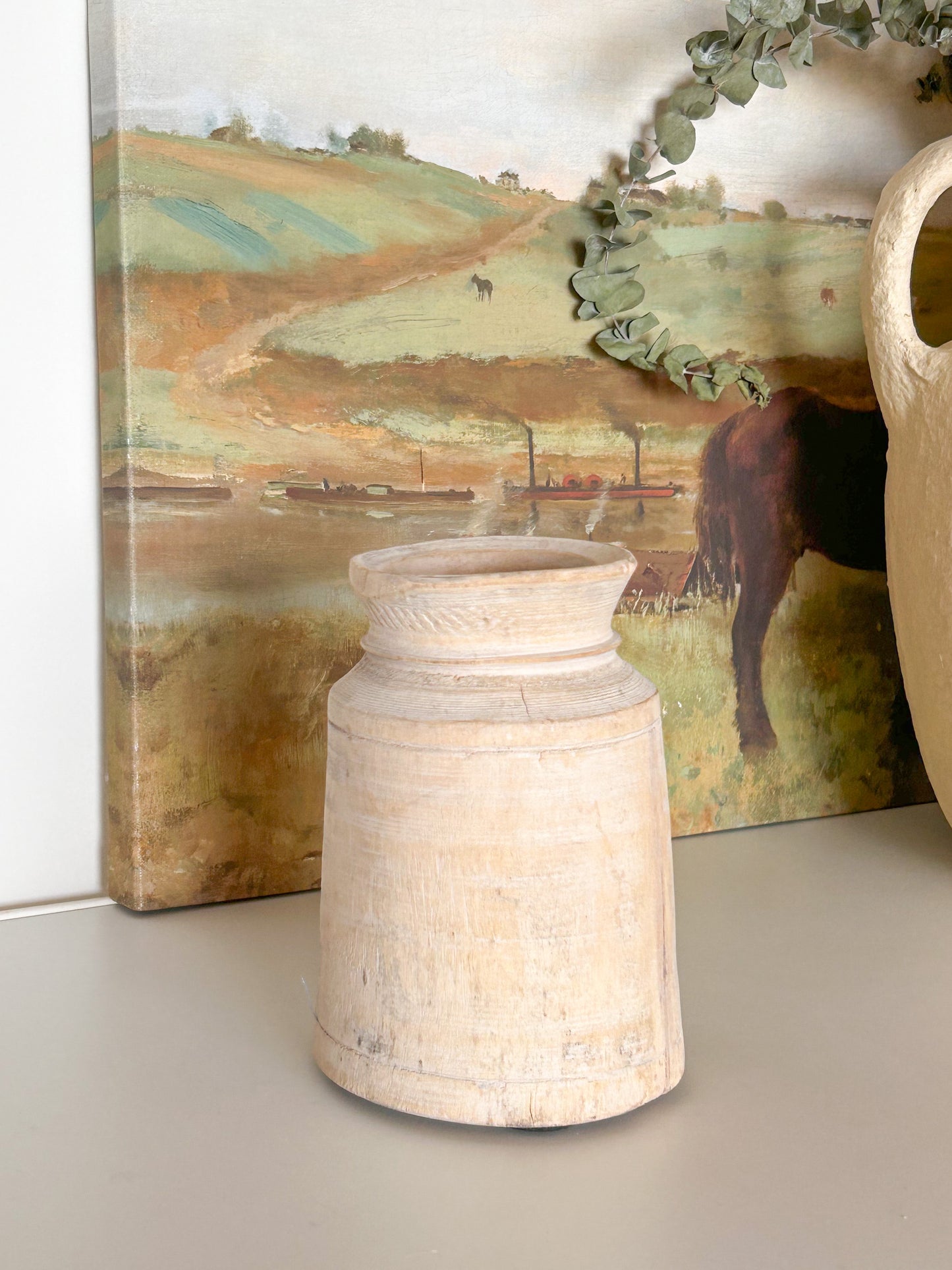 VINTAGE WOOD VASES