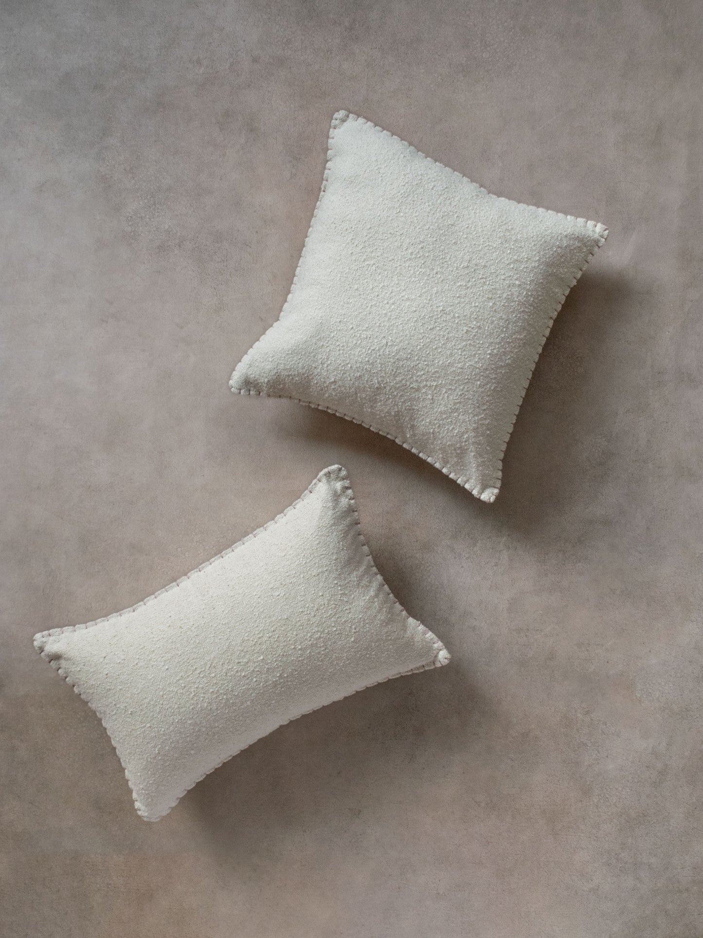 White Square and Rectangle Cushion