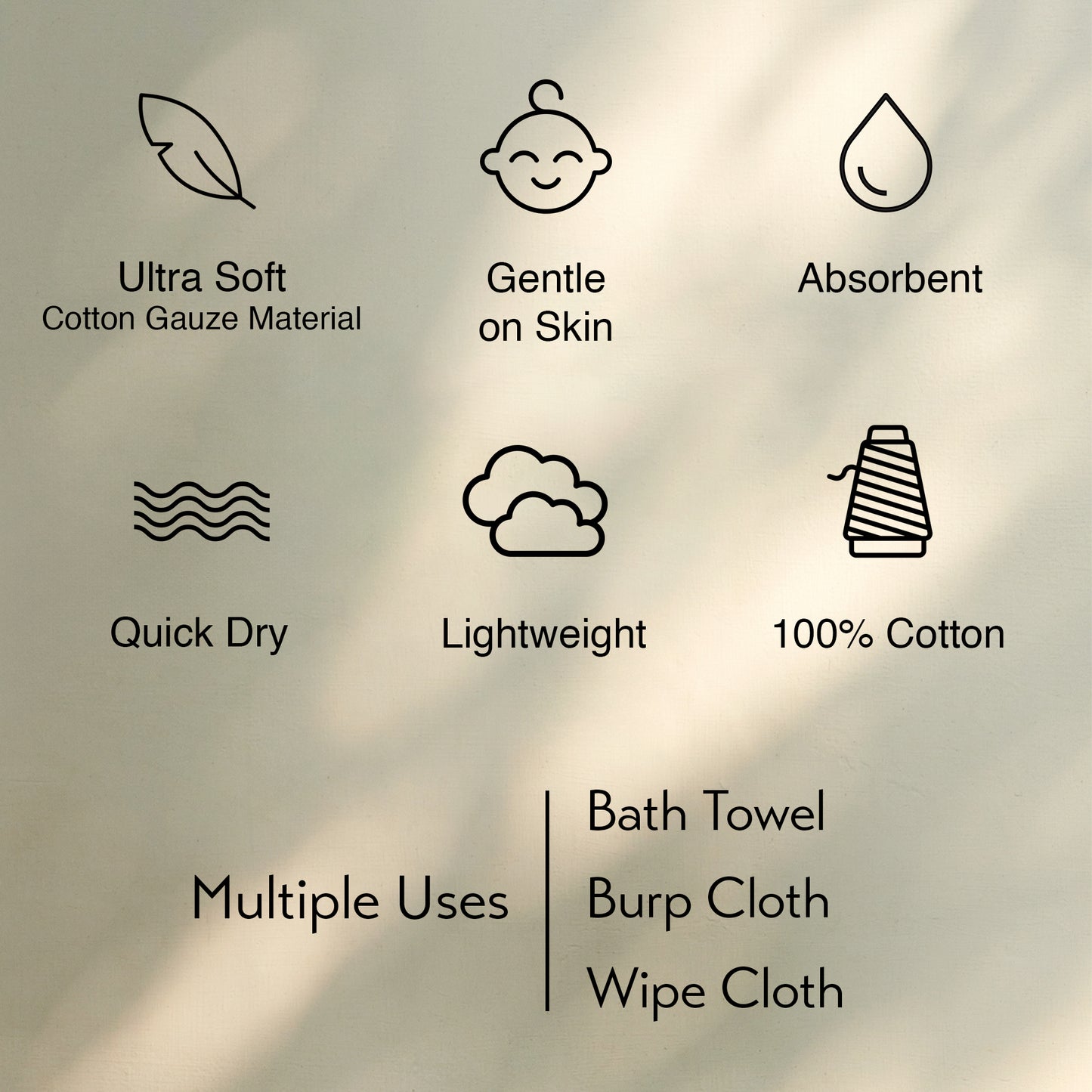COTTON GAUZE | BATH TOWEL
