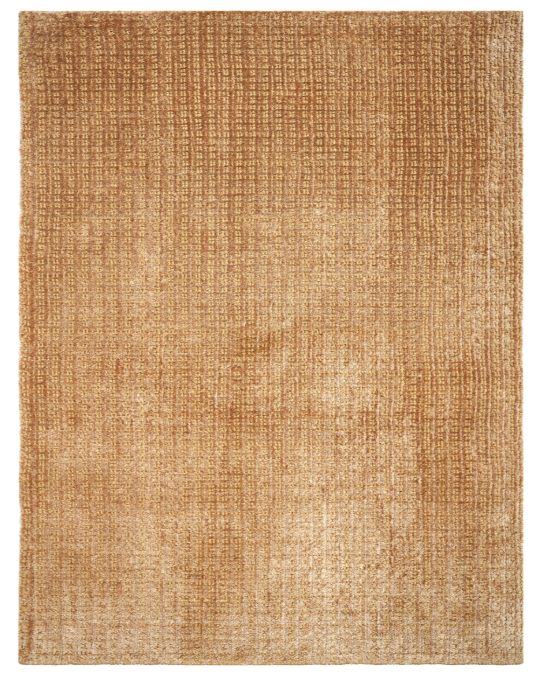Textured brown rug on a white background