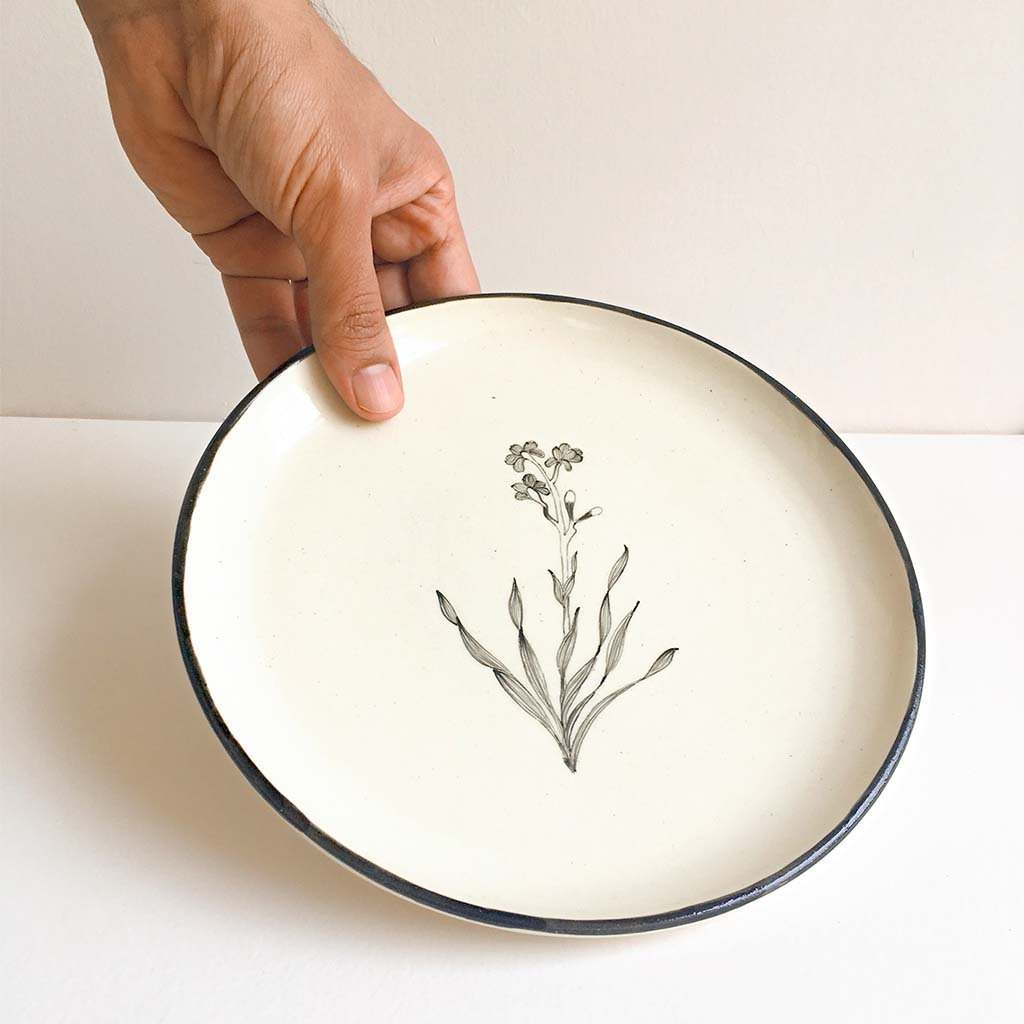 BOUQUET QUARTER PLATE (SET OF 2)