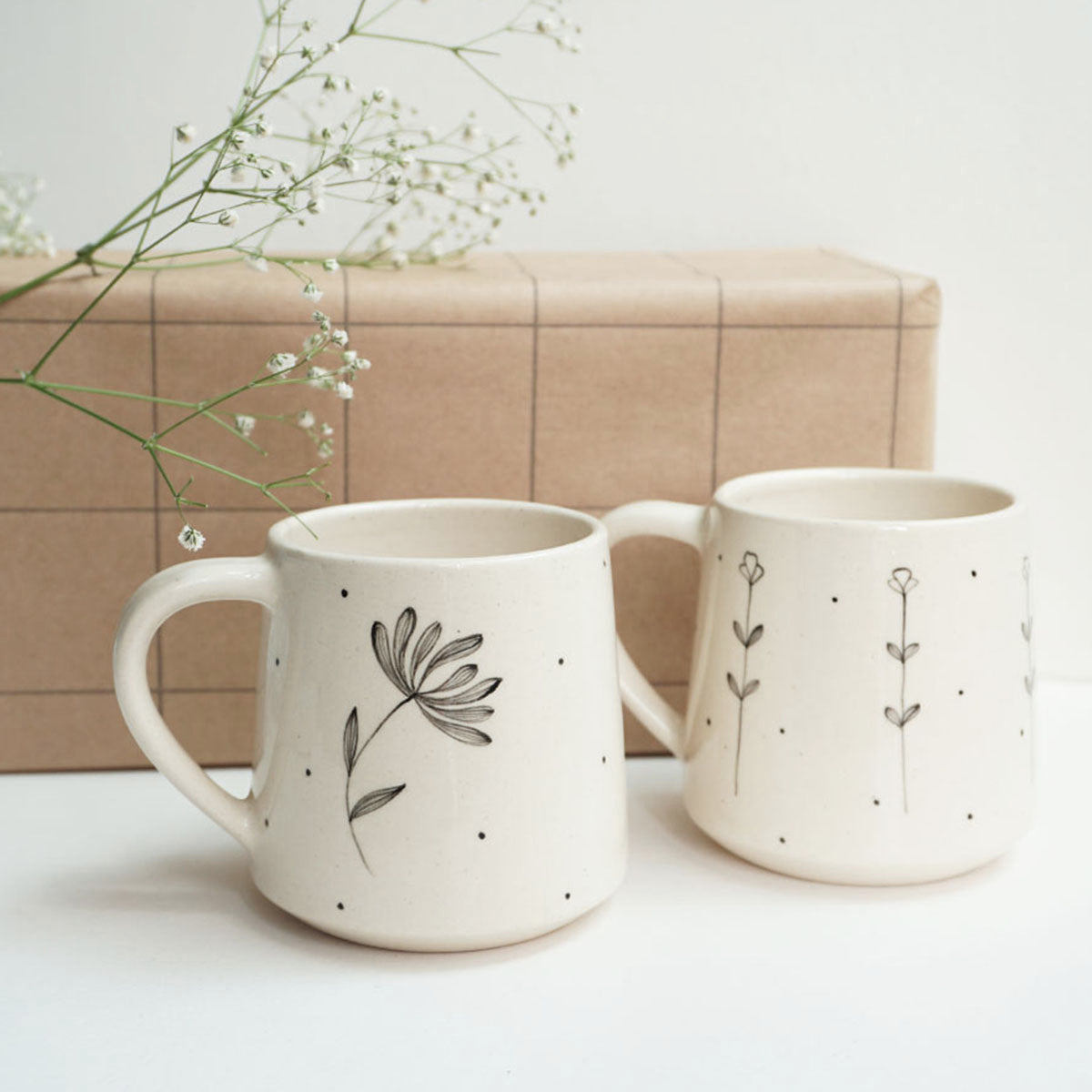 SUNFLOWER GARDEN COFFEE MUGS (SET OF 2)