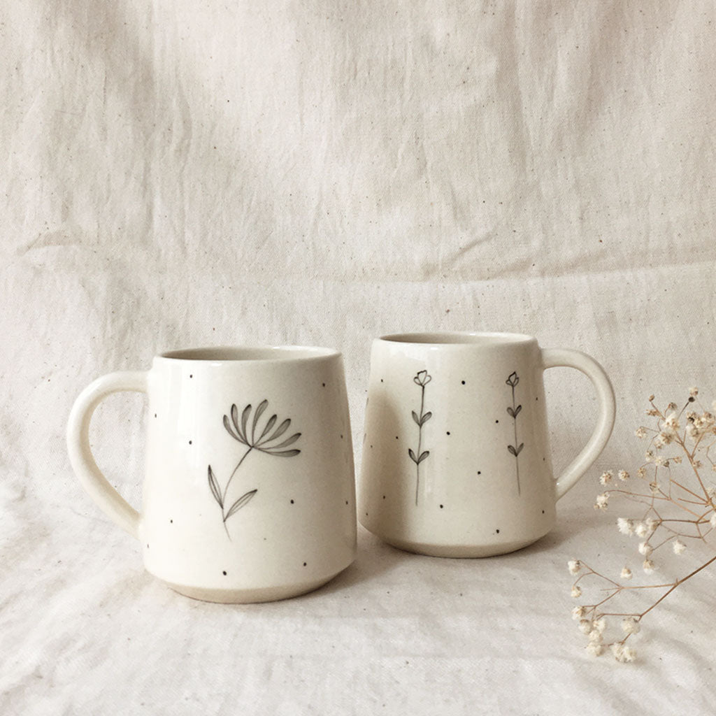 SUNFLOWER GARDEN COFFEE MUGS (SET OF 2)