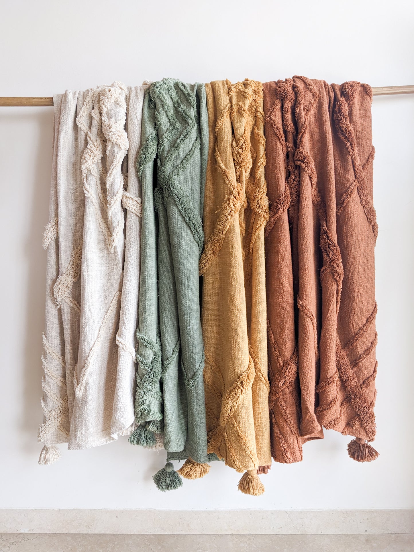 adam sofa throw with tassels